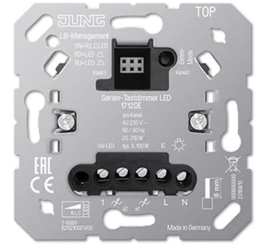 serietastdimmer LED 2x 3-50W (1712 DE)