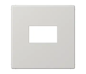 JUNG centraalplaat USB-lader met klikbevestiging LS990 licht grijs (LS 1969 USB LG)