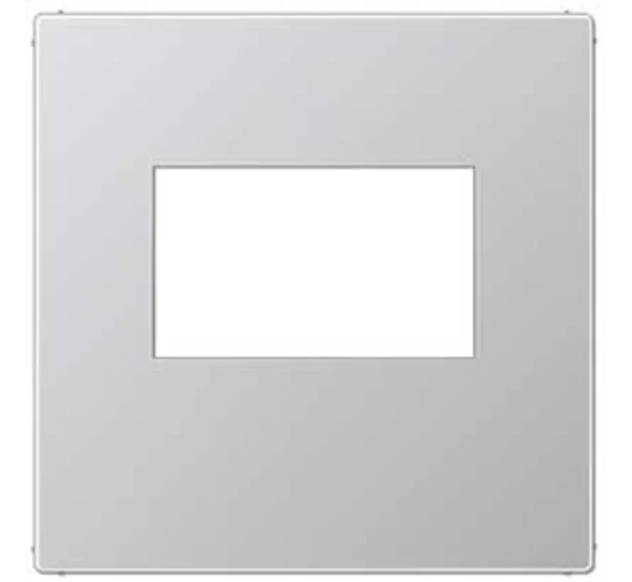 centraalplaat USB-lader met klikbevestiging A-range aluminium (A 1569 USB AL)
