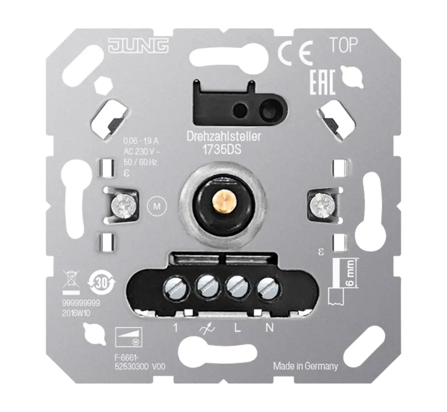 toerentalregelaar voor 1-fase motoren (1735 DS)