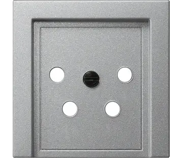 Gira centraalplaat telefoon KPN 4-polig Systeem 55 aluminium mat (027926)