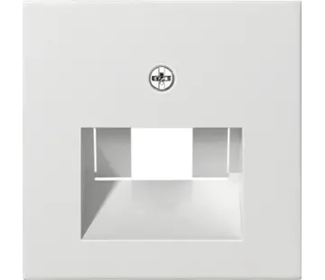 Gira centraalplaat RJ45 wandcontactdoos 1- en 2-voudig Systeem 55 wit glans (027003)