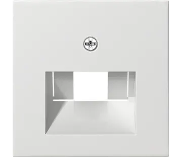 Gira centraalplaat RJ45 wandcontactdoos 1- en 2-voudig Systeem 55 wit mat (027027)