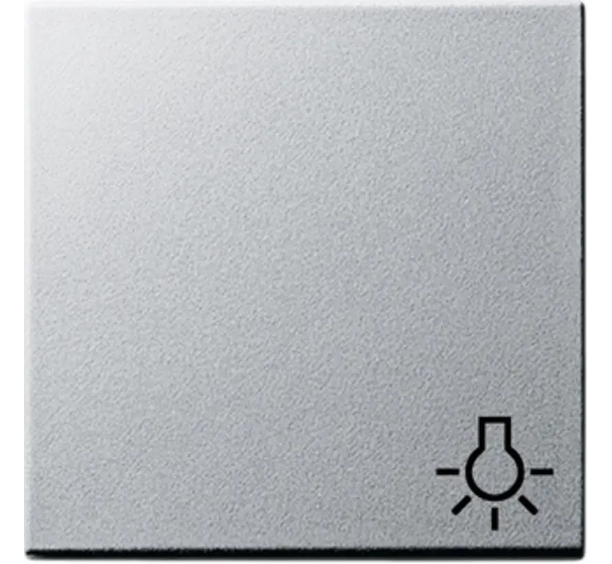 schakelwip symbool licht Systeem 55 aluminium mat oud model (028526)