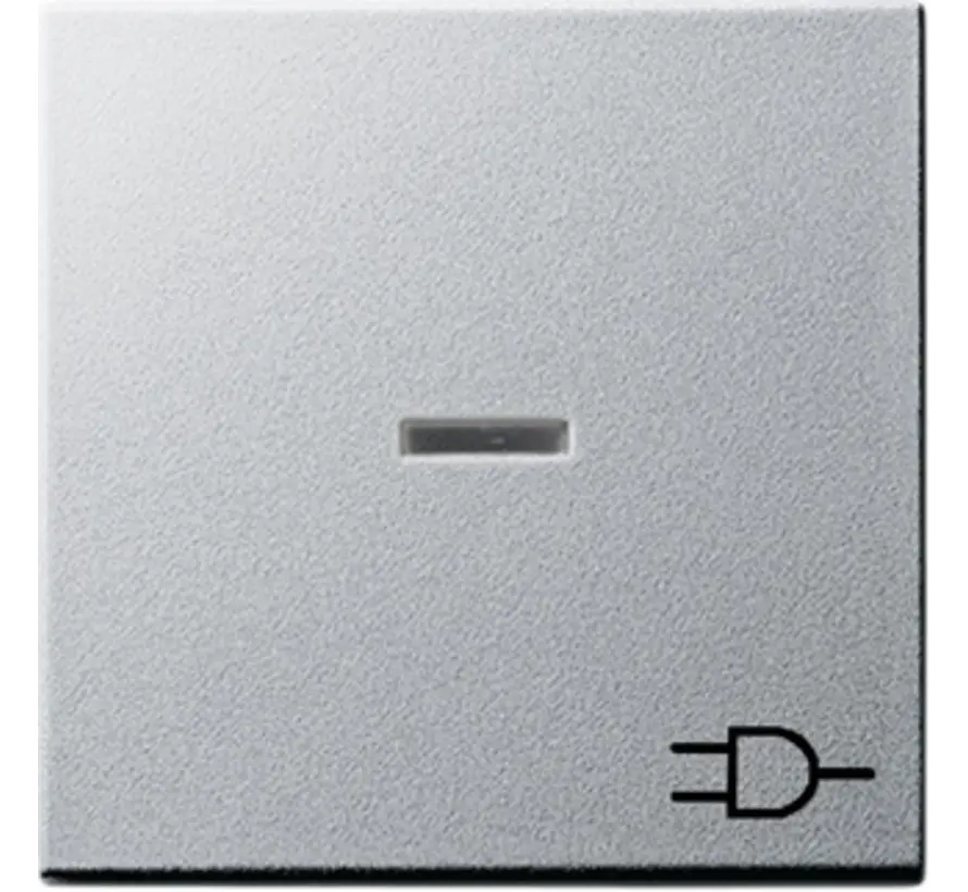 schakelwip controlevenster symbool wandcontactdoos Systeem 55 aluminium mat (020926)