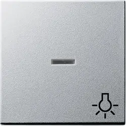 Gira schakelwip controlevenster symbool licht Systeem 55 aluminium mat (067426)