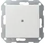 drukvlakschakelaar rechtstaand controleverlichting 1-polig Systeem 55 wit mat (012427)