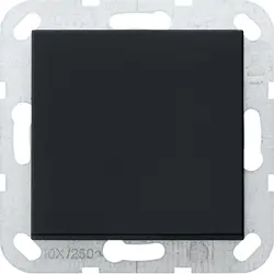 Gira drukvlakschakelaar rechtstaand kruisschakelaar Systeem 55 zwart mat (0123005)