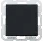 drukvlakschakelaar rechtstaand kruisschakelaar Systeem 55 zwart mat (0123005)