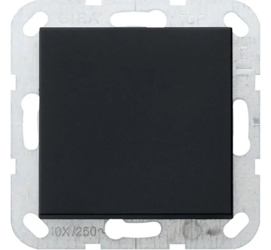 drukvlakschakelaar kruisschakelaar Systeem 55 zwart mat (0127005)