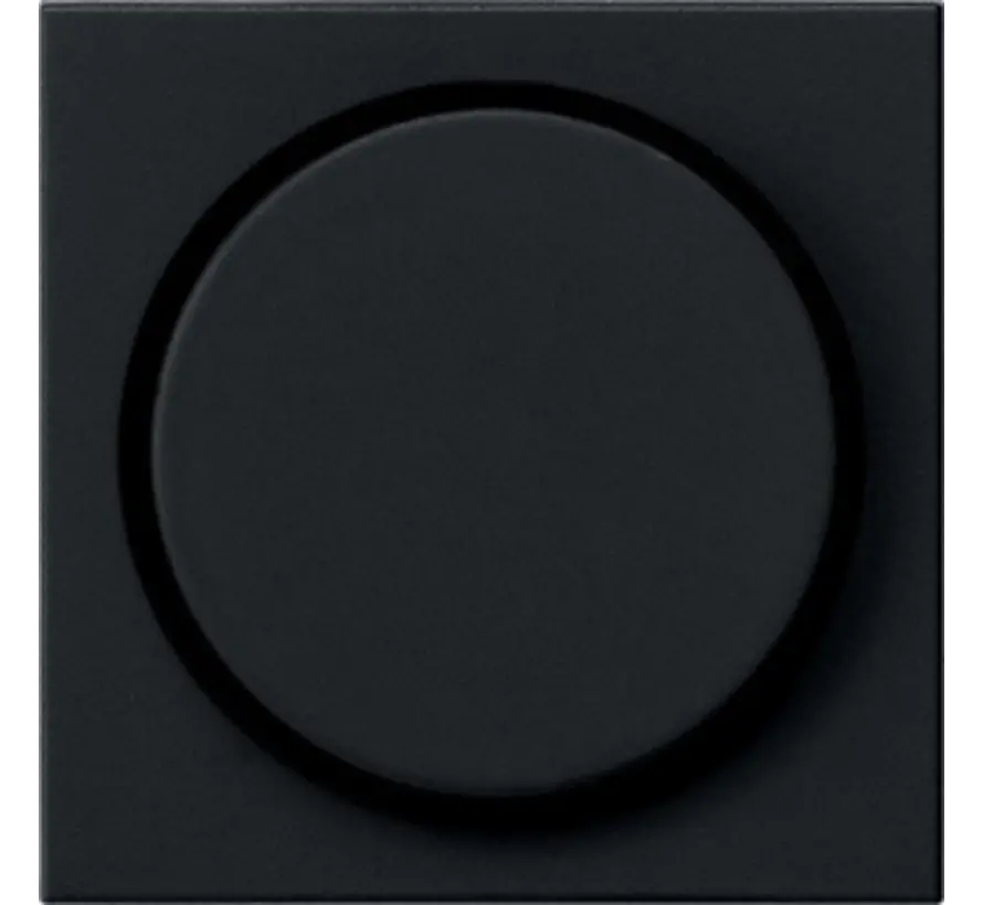 dimmerknop draaidimmer Systeem 55 zwart mat (0650005)