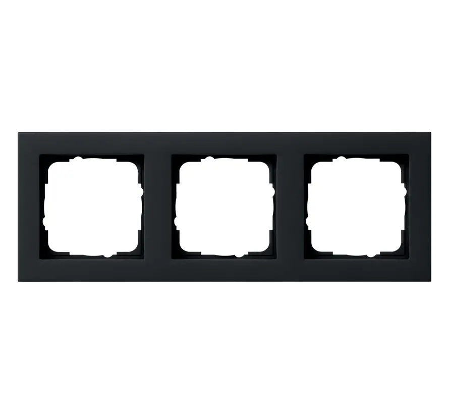 afdekraam 3-voudig E2 zwart mat (021309)