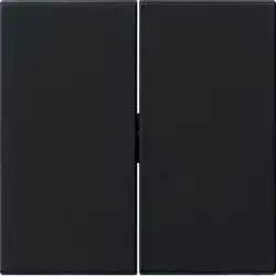 Gira schakelwip 2-voudig Systeem 55 zwart mat oud model (0295005)