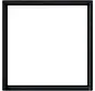 adapterraam met vierkante uitsparing 50x50 Systeem 55 zwart mat (0282005)