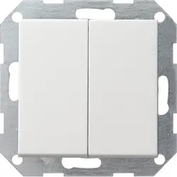 Gira drukvlakschakelaar rechtstaand serieschakelaar Systeem 55 wit glans (2860201)