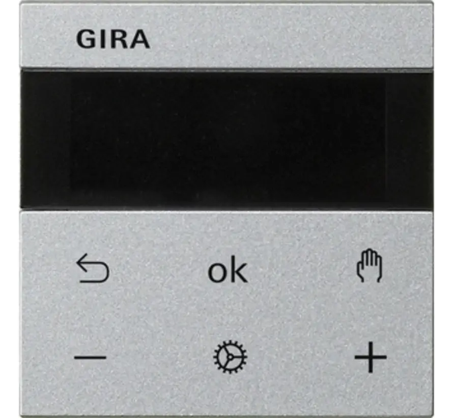 Systeem 3000 thermostaatknop Standaard 55 aluminium mat (539326)