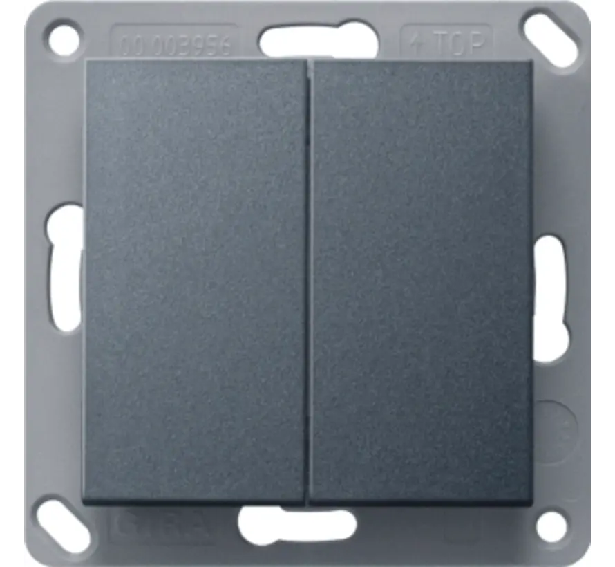 Bluetooth wandzender 2-voudig antraciet mat (246228)