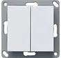 Bluetooth wandzender 2-voudig Systeem 55 wit mat (246227)
