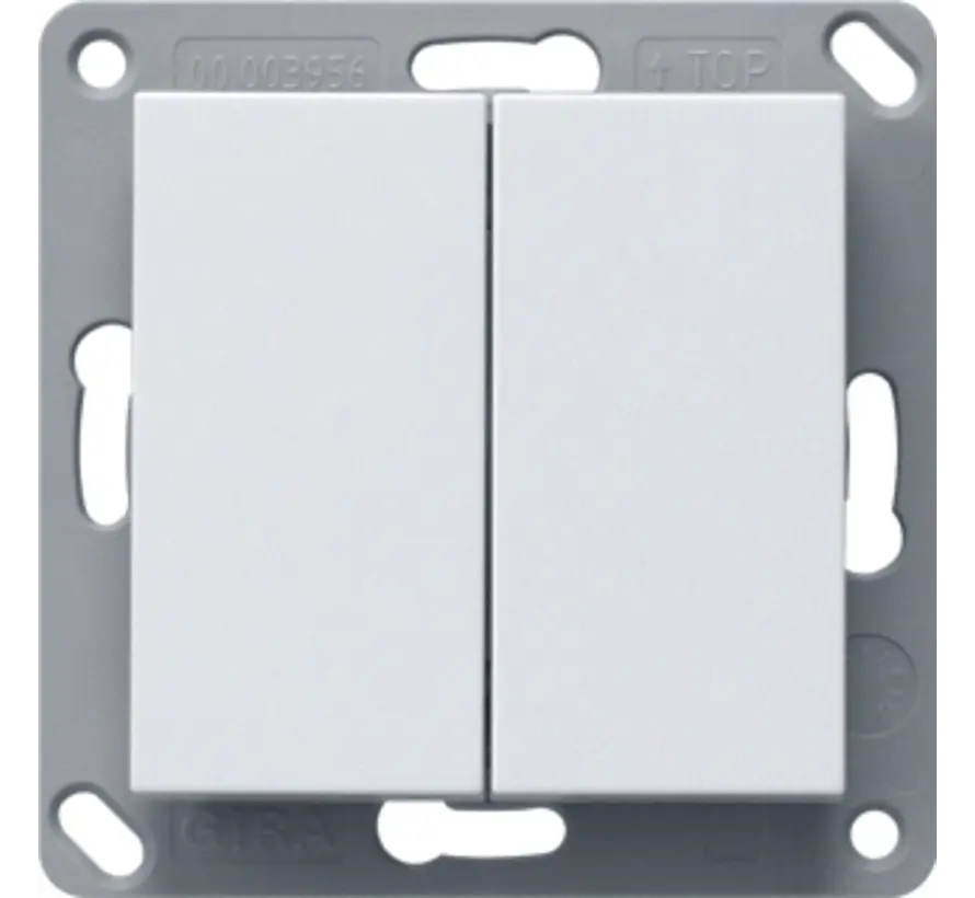 Bluetooth wandzender 2-voudig Systeem 55 wit mat (246227)