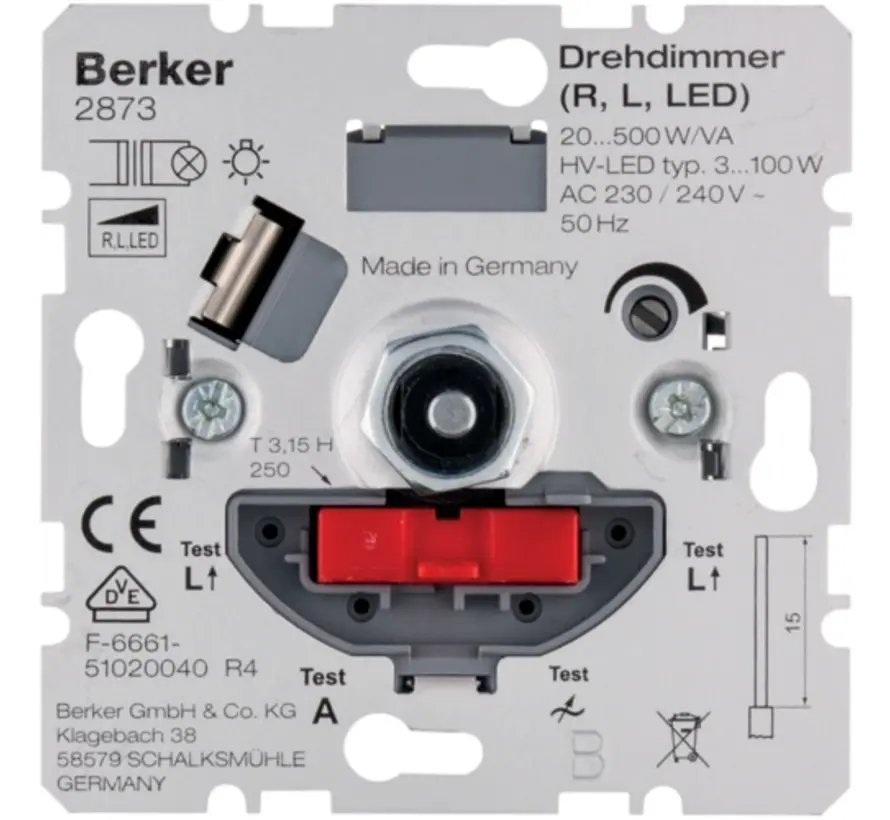 draaidimmer universeel LED 3-100 Watt (2873)