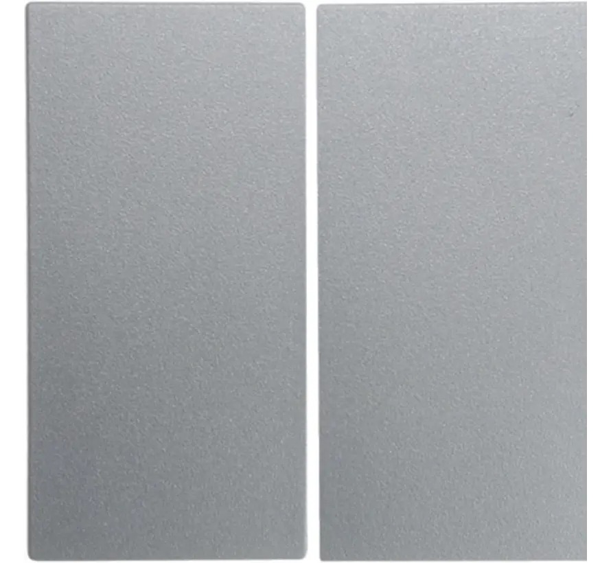 schakelwip 2-voudig S1/B3/B7 aluminium mat (16231404)