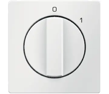 Berker draaiknop voor draaischakelaar aan/uit met opdruk 0-1 Q1/Q3/Q7 wit (11506089)