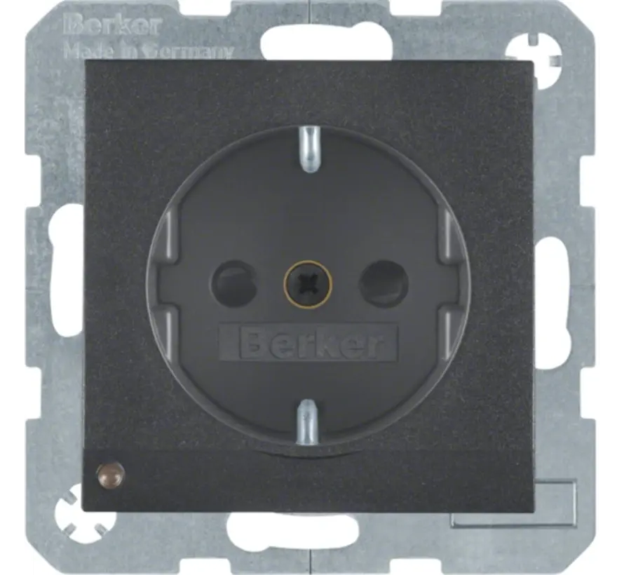 wandcontactdoos randaarde kindveilig LED-orientatielicht S1/B3/B7 antraciet mat (41091606)