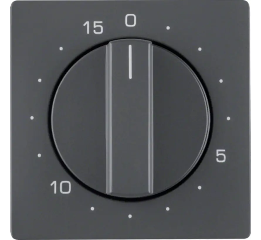 draaiknop tijdschakelaar 15 minuten Q1/Q3/Q7 antraciet (16326086)