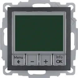 Berker thermostaat met display en maakcontact S1/B3/B7 antraciet mat (20441606)