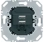 USB-wandcontactdoos 2-voudig 3A antraciet mat standaard (260205)