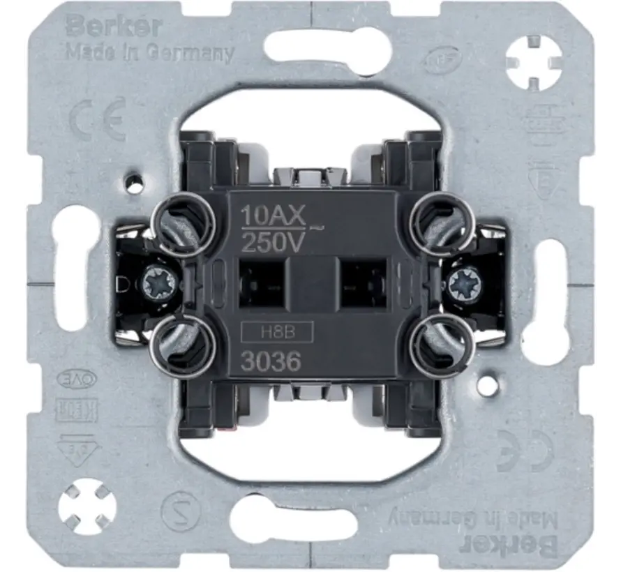 wisselschakelaar 10A met spreidklemmen (3036)