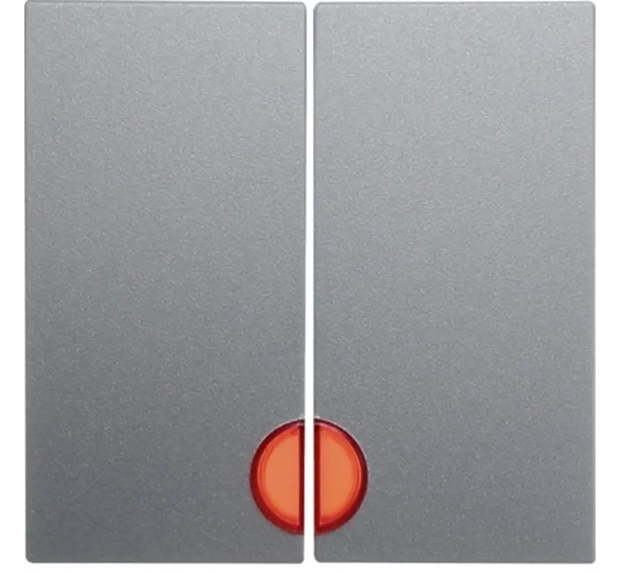 schakelwip 2-voudig controlevenster S1/B3/B7 aluminium mat (16271404)