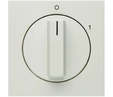 Berker draaiknop voor draaischakelaar aan/uit met opdruk 0-1 S1/B3/B7 wit mat (11501909)