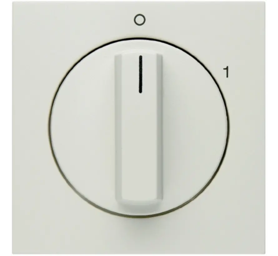 draaiknop voor draaischakelaar aan/uit met opdruk 0-1 S1/B3/B7 wit mat (11501909)