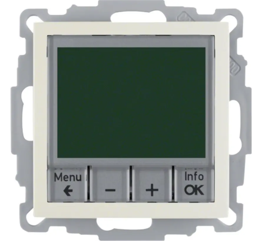 thermostaat met display en maakcontact S1/B3/B7 creme glans (20448982)