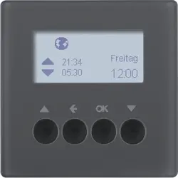 Berker schakelklok jaloeziebesturing opzetmodule Q1/Q3/Q7 antraciet (85741126)