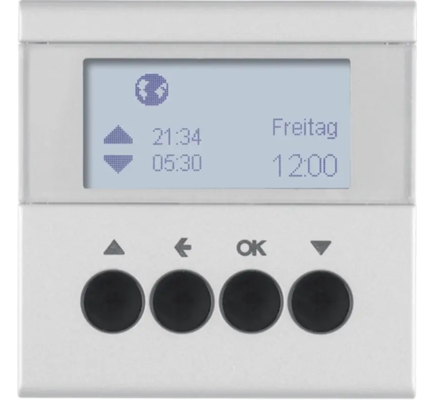 schakelklok jaloeziebesturing opzetmodule S1/B3/B7 aluminium mat (85741183)