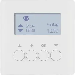 Berker schakelklok jaloeziebesturing opzetmodule Q1/Q3/Q7 wit mat (85741129)