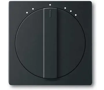 Busch-Jaeger draaiknop driestandenschakelaar Future Linear zwart mat (1740 DRL-885-503)