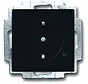 wandcontactdoos randaarde kindveilig met orientatieverlichting Future Linear zwart mat (20 EUCBLI-885)