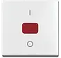schakelwip met rood controlevenster en opdruk 0–1 Balance SI wit glans (2508-914)
