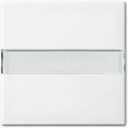 Busch-Jaeger schakelwip met tekstkader Balance SI wit glans (2506 N-914)