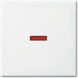 Busch-Jaeger schakelwip met klein rood controlevenster Balance SI wit glans (1789-914)