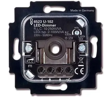 Busch-Jaeger draaidimmer universeel LED 2-100 Watt (6523 U-102)