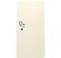 bedieningswip rechts symbool dimmer tbv bedieningselement flex 2-voudig Future Linear creme glans (6234-22-82)