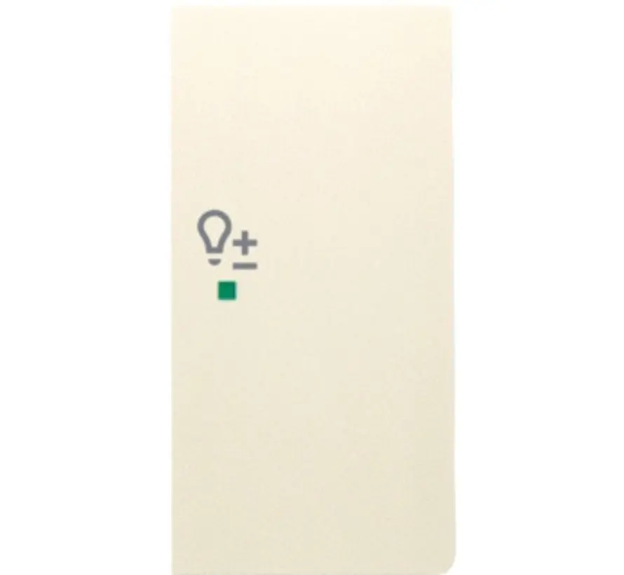 bedieningswip rechts symbool dimmer tbv bedieningselement flex 2-voudig Future Linear creme glans (6234-22-82)
