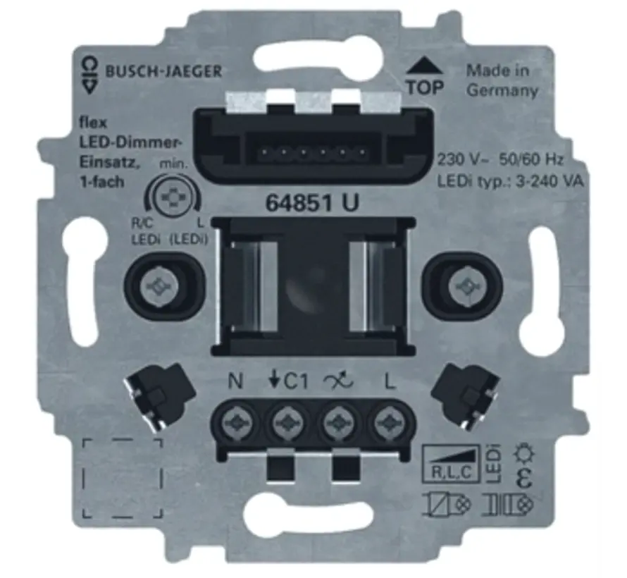 LED-dimmersokkel flex 1-voudig (64851 U)