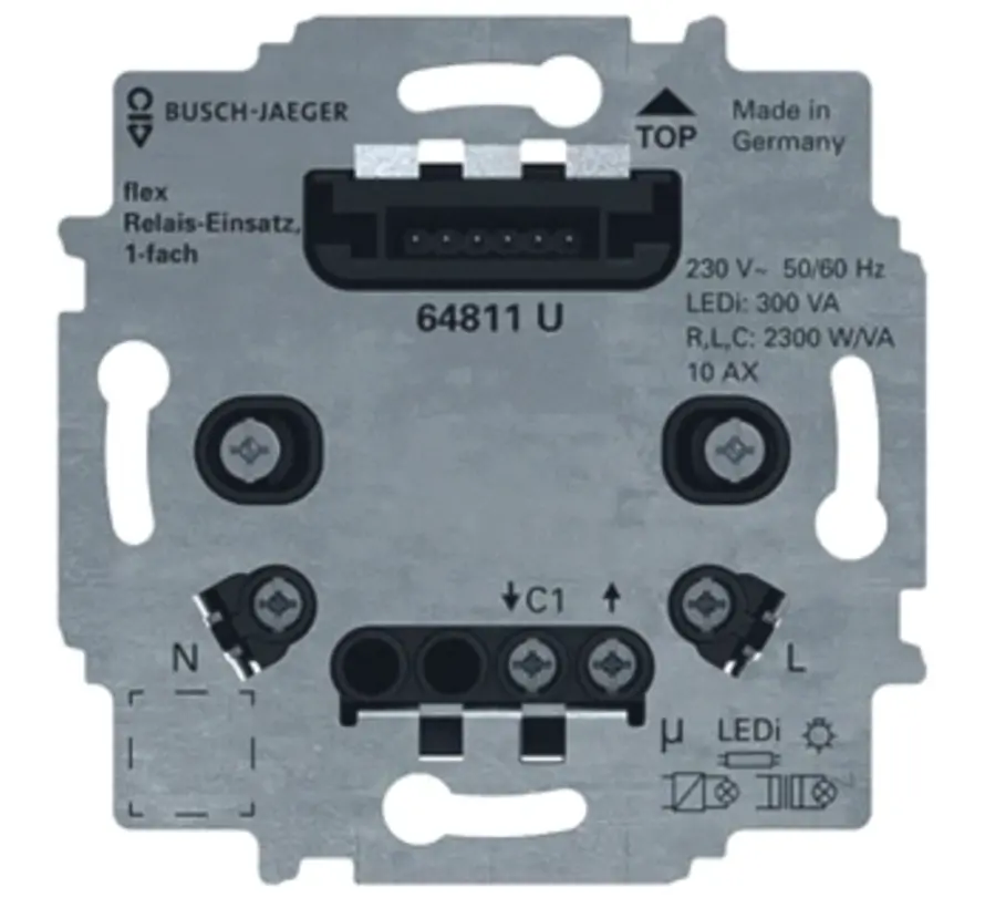 relaissokkel flex 1-voudig (64811 U)