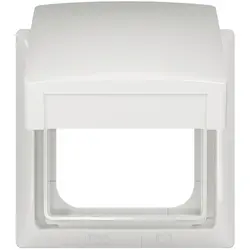 Busch-Jaeger afdekraam met klapdeksel Balance SI wit glans (2518-WD-914)