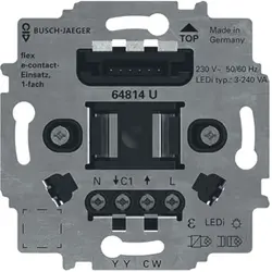 Busch-Jaeger e-contactsokkel flex 1-voudig (64814 U)